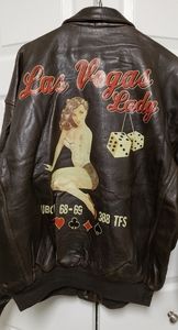 Avirex Las Vegas  Lady Pinup Leather Jacket